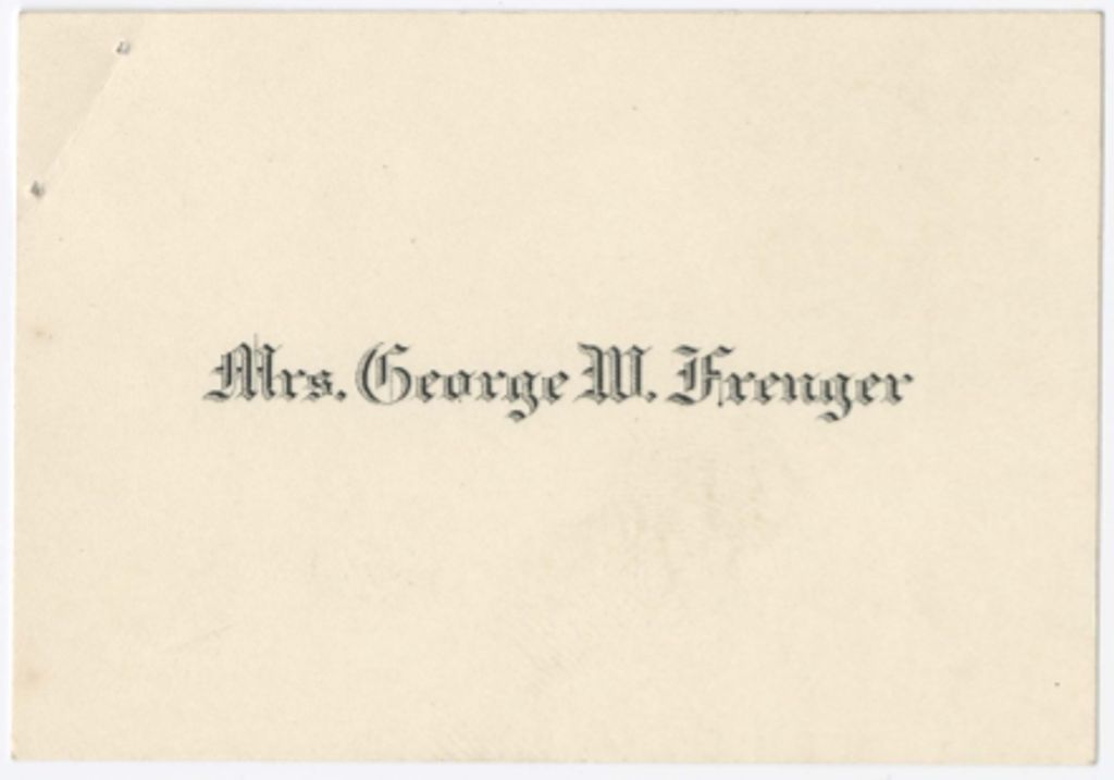 Miniature of Laura Louise Frenger to Clotilde Amador de Terrazas, November 11, 1934